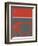 Abstract Red-NaxArt-Framed Art Print