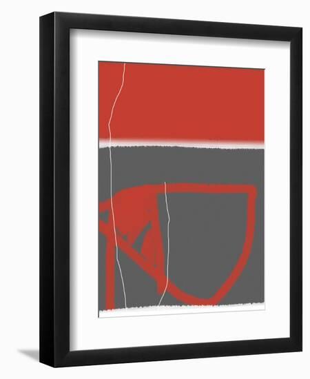 Abstract Red-NaxArt-Framed Art Print