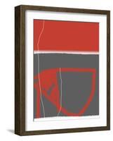 Abstract Red-NaxArt-Framed Art Print