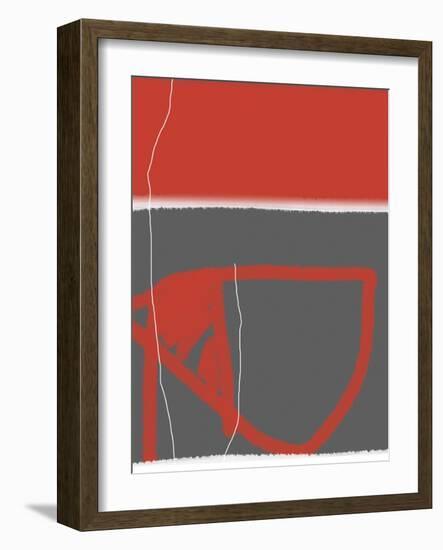 Abstract Red-NaxArt-Framed Art Print
