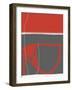 Abstract Red-NaxArt-Framed Art Print