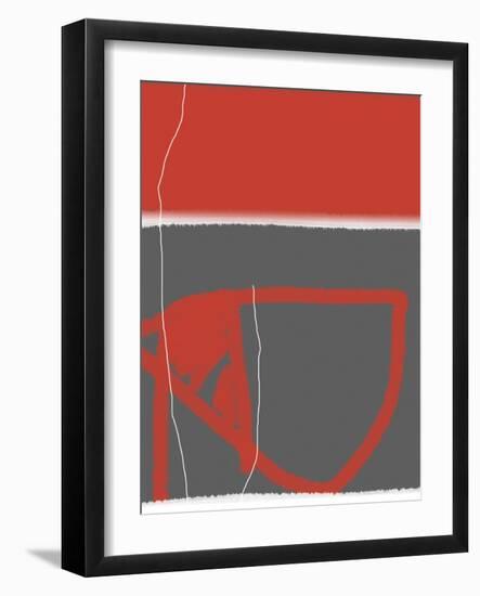 Abstract Red-NaxArt-Framed Art Print