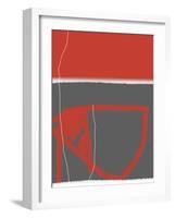 Abstract Red-NaxArt-Framed Art Print