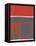 Abstract Red-NaxArt-Framed Stretched Canvas