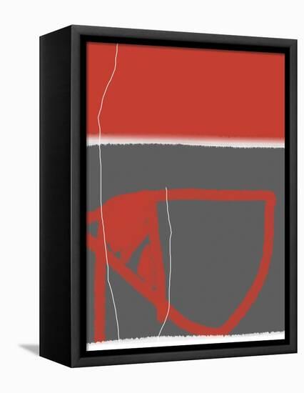 Abstract Red-NaxArt-Framed Stretched Canvas