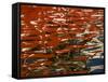 Abstract Reflection of Ship on Water, Helsinki, Finland-Nancy & Steve Ross-Framed Stretched Canvas