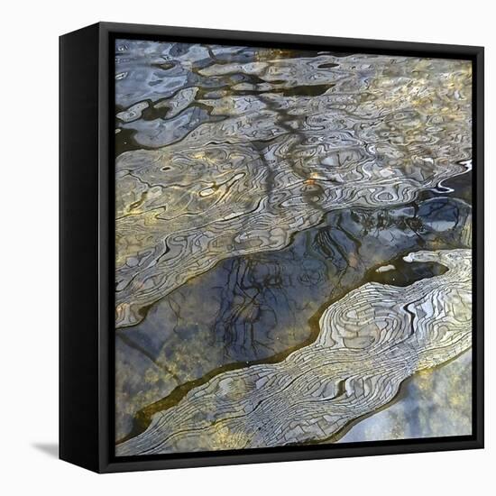 Abstract Reflections I-Monika Burkhart-Framed Stretched Canvas