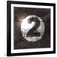 Abstract Retro Background with Number-file404-Framed Art Print