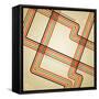 Abstract Retro Lines Background-OlgaYakovenko-Framed Stretched Canvas