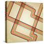 Abstract Retro Lines Background-OlgaYakovenko-Stretched Canvas