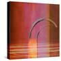 Abstract Right Bow on Red-Joost Hogervorst-Stretched Canvas