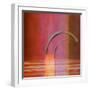 Abstract Right Bow on Red-Joost Hogervorst-Framed Art Print