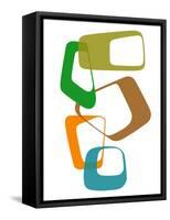 Abstract Rings 1-NaxArt-Framed Stretched Canvas