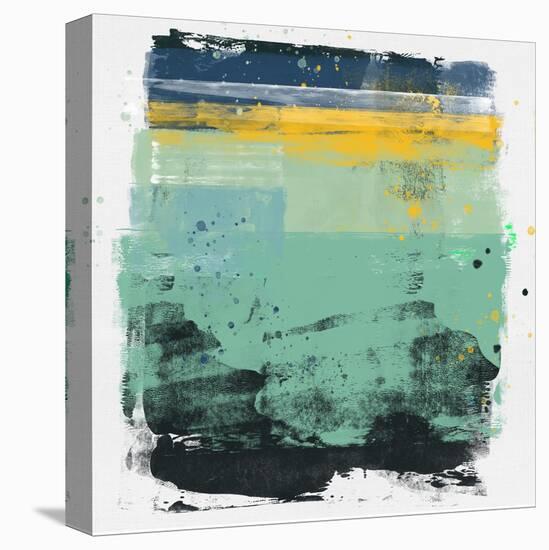 Abstract Sage Green and Yellow Study-Emma Moore-Stretched Canvas