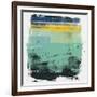 Abstract Sage Green and Yellow Study-Emma Moore-Framed Art Print