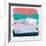 Abstract Salmon and Jungle Green-Emma Moore-Framed Art Print