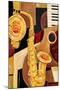 Abstract Sax-Paul Brent-Mounted Art Print