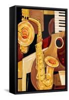 Abstract Sax-Paul Brent-Framed Stretched Canvas