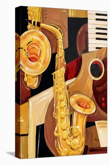 Abstract Sax-Paul Brent-Stretched Canvas