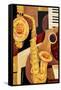 Abstract Sax-Paul Brent-Framed Stretched Canvas