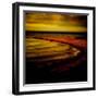 Abstract, Sea, Beach, Shore, Ocean, Sand, Horizon-Trigger Image-Framed Photographic Print