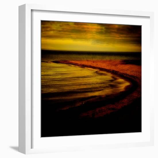 Abstract, Sea, Beach, Shore, Ocean, Sand, Horizon-Trigger Image-Framed Photographic Print