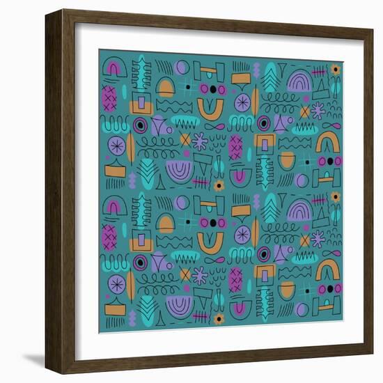 Abstract seamless pattern-Yuliya Drobova-Framed Giclee Print