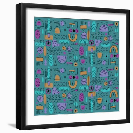 Abstract seamless pattern-Yuliya Drobova-Framed Giclee Print