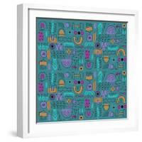 Abstract seamless pattern-Yuliya Drobova-Framed Giclee Print