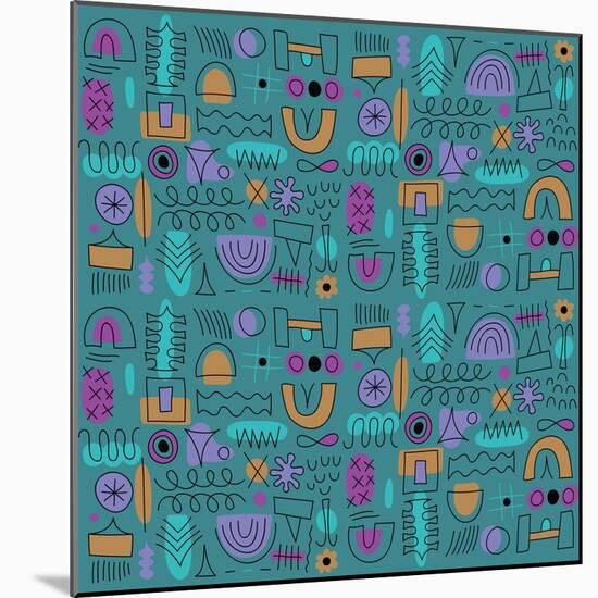 Abstract seamless pattern-Yuliya Drobova-Mounted Giclee Print