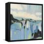Abstract Shades of Blue I-Tim OToole-Framed Stretched Canvas
