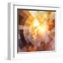 Abstract Shining Mosaic Background-art_of_sun-Framed Art Print