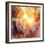 Abstract Shining Mosaic Background-art_of_sun-Framed Art Print