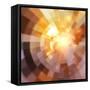 Abstract Shining Mosaic Background-art_of_sun-Framed Stretched Canvas