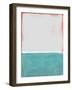 Abstract Sky Blue and Gray Study-Emma Moore-Framed Art Print