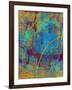 Abstract Solar Eclipse-Ricki Mountain-Framed Art Print