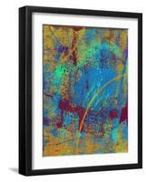 Abstract Solar Eclipse-Ricki Mountain-Framed Art Print