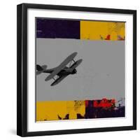 Abstract Solo Flight-Ricki Mountain-Framed Art Print