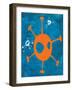 Abstract Splash Theme 17-NaxArt-Framed Art Print