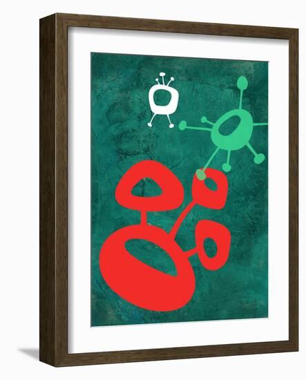 Abstract Splash Theme 2-NaxArt-Framed Art Print