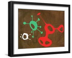 Abstract Splash Theme 3-NaxArt-Framed Art Print