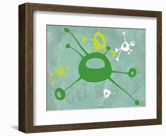 Abstract Splash Theme 5-NaxArt-Framed Art Print