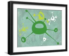 Abstract Splash Theme 5-NaxArt-Framed Art Print