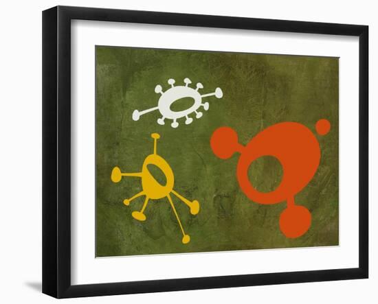 Abstract Splash Theme 7-NaxArt-Framed Art Print