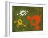 Abstract Splash Theme 7-NaxArt-Framed Art Print