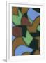 Abstract Stained Glass Pattern-Found Image Press-Framed Giclee Print