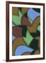 Abstract Stained Glass Pattern-Found Image Press-Framed Giclee Print