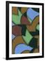 Abstract Stained Glass Pattern-Found Image Press-Framed Giclee Print