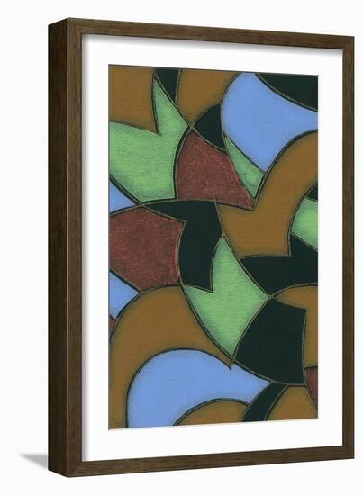 Abstract Stained Glass Pattern-Found Image Holdings Inc-Framed Photographic Print