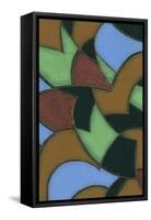 Abstract Stained Glass Pattern-Found Image Holdings Inc-Framed Stretched Canvas